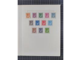 1874/1910, Sammlung auf selbstgestalteten Blättern mit sehr spezialisiertem Teil Erstausgaben 1-7 nach Auflagen und Zähnungen