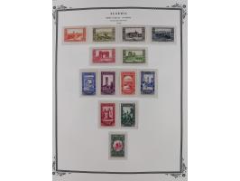 1924/57, Collection on Scott album leaves mint and used starting overprinted issues 1924, largely complete with good part pos