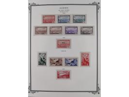 1924/57, Collection on Scott album leaves mint and used starting overprinted issues 1924, largely complete with good part pos