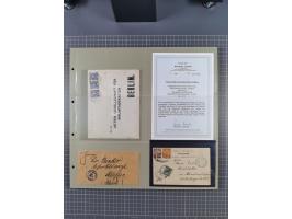 1889/1910 (ca.), Sammlung mit über 75 Briefen und Karten, inkl. Kiautschou, mit Vorläufern, Feldpost- und Schiffspost, intere