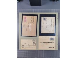 1889/1910 (ca.), Sammlung mit über 75 Briefen und Karten, inkl. Kiautschou, mit Vorläufern, Feldpost- und Schiffspost, intere