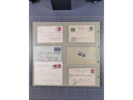 1889/1910 (ca.), Sammlung mit über 75 Briefen und Karten, inkl. Kiautschou, mit Vorläufern, Feldpost- und Schiffspost, intere