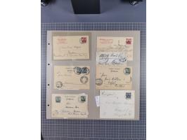1889/1910 (ca.), Sammlung mit über 75 Briefen und Karten, inkl. Kiautschou, mit Vorläufern, Feldpost- und Schiffspost, intere