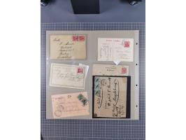 1889/1910 (ca.), Sammlung mit über 75 Briefen und Karten, inkl. Kiautschou, mit Vorläufern, Feldpost- und Schiffspost, intere