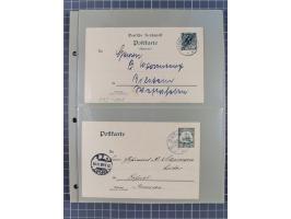 1890/1909 (ca.), DSWA und DOA, Partie mit 39 Briefen und Karten, interessanten Frankaturen und Verwendungen, dabei u.a DOA Mi