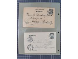 1890/1909 (ca.), DSWA und DOA, Partie mit 39 Briefen und Karten, interessanten Frankaturen und Verwendungen, dabei u.a DOA Mi