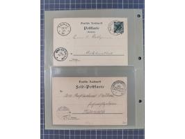 1890/1909 (ca.), DSWA und DOA, Partie mit 39 Briefen und Karten, interessanten Frankaturen und Verwendungen, dabei u.a DOA Mi