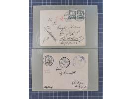 1890/1909 (ca.), DSWA und DOA, Partie mit 39 Briefen und Karten, interessanten Frankaturen und Verwendungen, dabei u.a DOA Mi