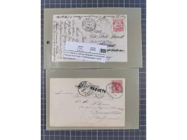 1890/1909 (ca.), DSWA und DOA, Partie mit 39 Briefen und Karten, interessanten Frankaturen und Verwendungen, dabei u.a DOA Mi