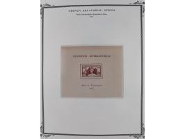 1936/49, Collection on 21 Scott album leaves, unused and mnh, starting Congo overprinted sets 1936, including good part air m