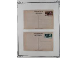 1936/49, Collection on 21 Scott album leaves, unused and mnh, starting Congo overprinted sets 1936, including good part air m