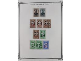 1936/49, Collection on 21 Scott album leaves, unused and mnh, starting Congo overprinted sets 1936, including good part air m