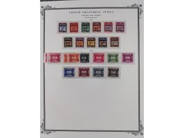 1936/49, Collection on 21 Scott album leaves, unused and mnh, starting Congo overprinted sets 1936, including good part air m