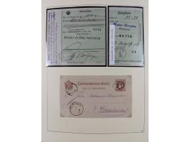 1856/1995, sehr umfangreiche Sammlung in 24 Bänden, dabei kleiner Teil Vor- und Mitläufer mit Belegen, Mi. 1-3 überkomplett u