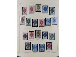 1856/1995, sehr umfangreiche Sammlung in 24 Bänden, dabei kleiner Teil Vor- und Mitläufer mit Belegen, Mi. 1-3 überkomplett u