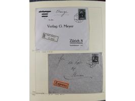 1856/1995, sehr umfangreiche Sammlung in 24 Bänden, dabei kleiner Teil Vor- und Mitläufer mit Belegen, Mi. 1-3 überkomplett u