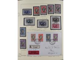 1856/1995, sehr umfangreiche Sammlung in 24 Bänden, dabei kleiner Teil Vor- und Mitläufer mit Belegen, Mi. 1-3 überkomplett u