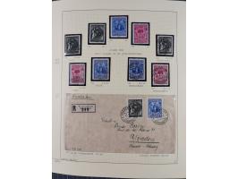 1856/1995, sehr umfangreiche Sammlung in 24 Bänden, dabei kleiner Teil Vor- und Mitläufer mit Belegen, Mi. 1-3 überkomplett u