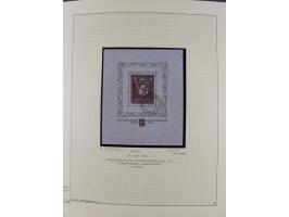 1856/1995, sehr umfangreiche Sammlung in 24 Bänden, dabei kleiner Teil Vor- und Mitläufer mit Belegen, Mi. 1-3 überkomplett u