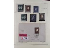 1856/1995, sehr umfangreiche Sammlung in 24 Bänden, dabei kleiner Teil Vor- und Mitläufer mit Belegen, Mi. 1-3 überkomplett u