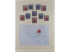 1856/1995, sehr umfangreiche Sammlung in 24 Bänden, dabei kleiner Teil Vor- und Mitläufer mit Belegen, Mi. 1-3 überkomplett u