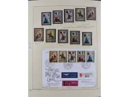 1856/1995, sehr umfangreiche Sammlung in 24 Bänden, dabei kleiner Teil Vor- und Mitläufer mit Belegen, Mi. 1-3 überkomplett u