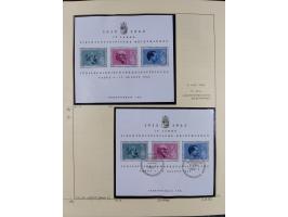 1856/1995, sehr umfangreiche Sammlung in 24 Bänden, dabei kleiner Teil Vor- und Mitläufer mit Belegen, Mi. 1-3 überkomplett u