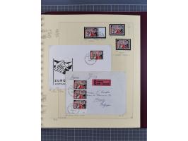 1856/1995, sehr umfangreiche Sammlung in 24 Bänden, dabei kleiner Teil Vor- und Mitläufer mit Belegen, Mi. 1-3 überkomplett u