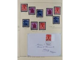 1856/1995, sehr umfangreiche Sammlung in 24 Bänden, dabei kleiner Teil Vor- und Mitläufer mit Belegen, Mi. 1-3 überkomplett u