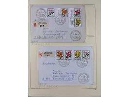 1926/2005, kleine Partie im Album und Mappe, dabei Bl. 1 und 19 auf Briefen, Pax (2) sowie postfrische Bogenware ex 1986-90.