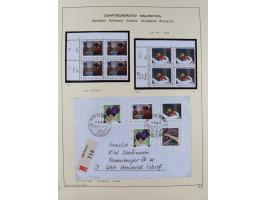 1926/2005, kleine Partie im Album und Mappe, dabei Bl. 1 und 19 auf Briefen, Pax (2) sowie postfrische Bogenware ex 1986-90.