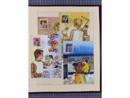 1926/2005, kleine Partie im Album und Mappe, dabei Bl. 1 und 19 auf Briefen, Pax (2) sowie postfrische Bogenware ex 1986-90.