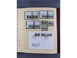 1996/2015, postfrische und gestempelte, in den Hauptnummern überkomplette Sammlung, in 18 Alben, fast alles in beiden Erhaltu