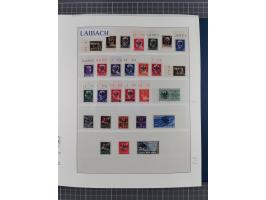 Albanien bis Zara, postfrische Sammlung im Lindner-Falzlos-Album mit Albanien komplett, mit diversen Abarten und einem Bogen 