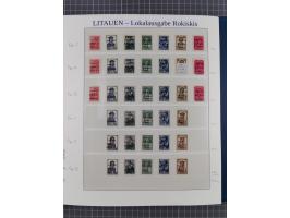 Albanien bis Zara, postfrische Sammlung im Lindner-Falzlos-Album mit Albanien komplett, mit diversen Abarten und einem Bogen 