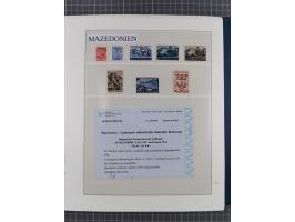 Albanien bis Zara, postfrische Sammlung im Lindner-Falzlos-Album mit Albanien komplett, mit diversen Abarten und einem Bogen 