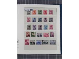 Albanien bis Zara, postfrische Sammlung im Lindner-Falzlos-Album mit Albanien komplett, mit diversen Abarten und einem Bogen 