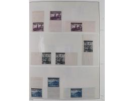 1939/45, sehr reichhaltige, postfrische Sammlung im dicken Leuchtturm-Album mit vielen Besonderheiten, dabei Eckrandstücke mi