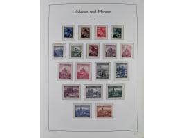 1939/45, sehr reichhaltige, postfrische Sammlung im dicken Leuchtturm-Album mit vielen Besonderheiten, dabei Eckrandstücke mi