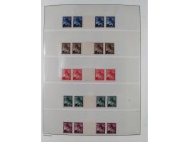 1939/45, sehr reichhaltige, postfrische Sammlung im dicken Leuchtturm-Album mit vielen Besonderheiten, dabei Eckrandstücke mi