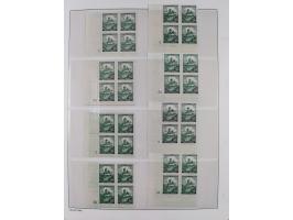 1939/45, sehr reichhaltige, postfrische Sammlung im dicken Leuchtturm-Album mit vielen Besonderheiten, dabei Eckrandstücke mi