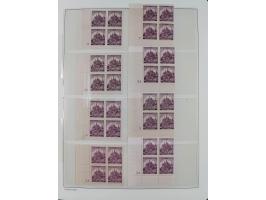 1939/45, sehr reichhaltige, postfrische Sammlung im dicken Leuchtturm-Album mit vielen Besonderheiten, dabei Eckrandstücke mi