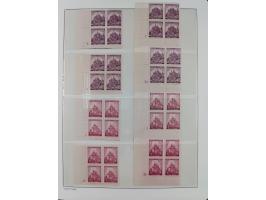 1939/45, sehr reichhaltige, postfrische Sammlung im dicken Leuchtturm-Album mit vielen Besonderheiten, dabei Eckrandstücke mi