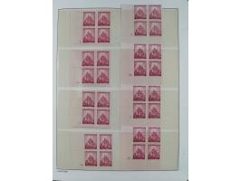 1939/45, sehr reichhaltige, postfrische Sammlung im dicken Leuchtturm-Album mit vielen Besonderheiten, dabei Eckrandstücke mi