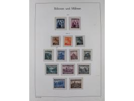 1939/45, sehr reichhaltige, postfrische Sammlung im dicken Leuchtturm-Album mit vielen Besonderheiten, dabei Eckrandstücke mi