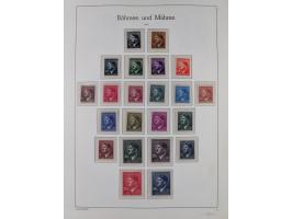 1939/45, sehr reichhaltige, postfrische Sammlung im dicken Leuchtturm-Album mit vielen Besonderheiten, dabei Eckrandstücke mi