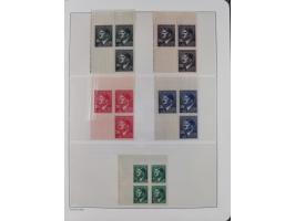 1939/45, sehr reichhaltige, postfrische Sammlung im dicken Leuchtturm-Album mit vielen Besonderheiten, dabei Eckrandstücke mi