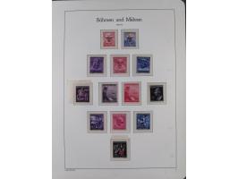 1939/45, sehr reichhaltige, postfrische Sammlung im dicken Leuchtturm-Album mit vielen Besonderheiten, dabei Eckrandstücke mi