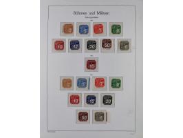 1939/45, sehr reichhaltige, postfrische Sammlung im dicken Leuchtturm-Album mit vielen Besonderheiten, dabei Eckrandstücke mi