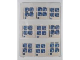 1939/45, sehr reichhaltige, postfrische Sammlung im dicken Leuchtturm-Album mit vielen Besonderheiten, dabei Eckrandstücke mi